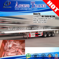 China AOTONG brand 60tons 3 axles 40ft flatbed trailer container twist lock